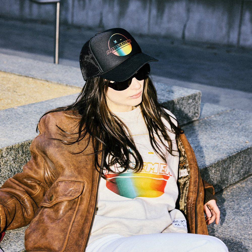 Amusement Records Trucker Hat Model 3